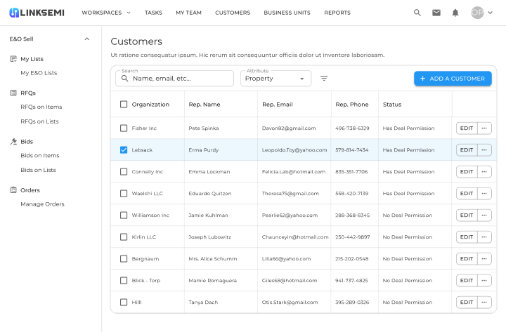 Invite your reliable suppliers to the platform and disclose your cost saving opportunities to them. Retain control over your list by choosing what information should be shared with your suppliers.